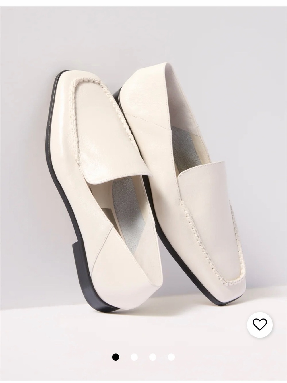 Dolce Vita Cream Leather Loafers - Classic Slip-On Style - New in box